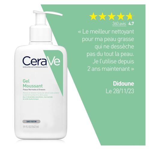 CeraVe Schäumendes Reinigungsgel für Gesicht & Körper, Waschgel, 562 ml – Ansicht 6