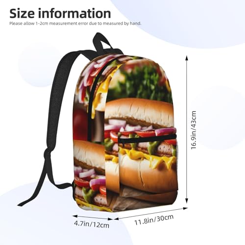 Sac à dos d'université léger EdWal Noir taille unique imprimé pour étudiant - 4