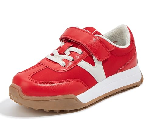 LUCKY STEP Kids Sneakers for Girls Boys Colorful Storybook Lightweight Running Shoes Hook and Loop Walking Anti-Slip Casual Shoes Athletic Unisex-Child Toddler