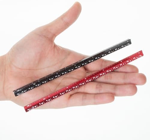 Mr. Pen- 6 Inch Pocket Size Ruler, 2 Pack, Small Architectural Scale