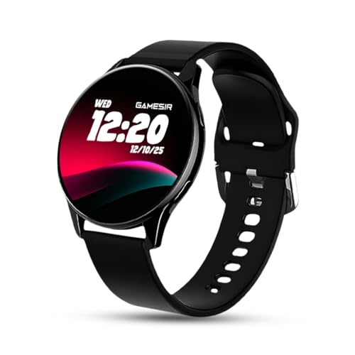 Image of GameSir Active 2 Smartwatch for Men & Women with 1.39 inch HD Round Display, Bluetooth Calling, Heart Rate & SPO₂ Monitor, 100+ Sports Modes, IP67, Long Battery Life for Android & iOS (Black)