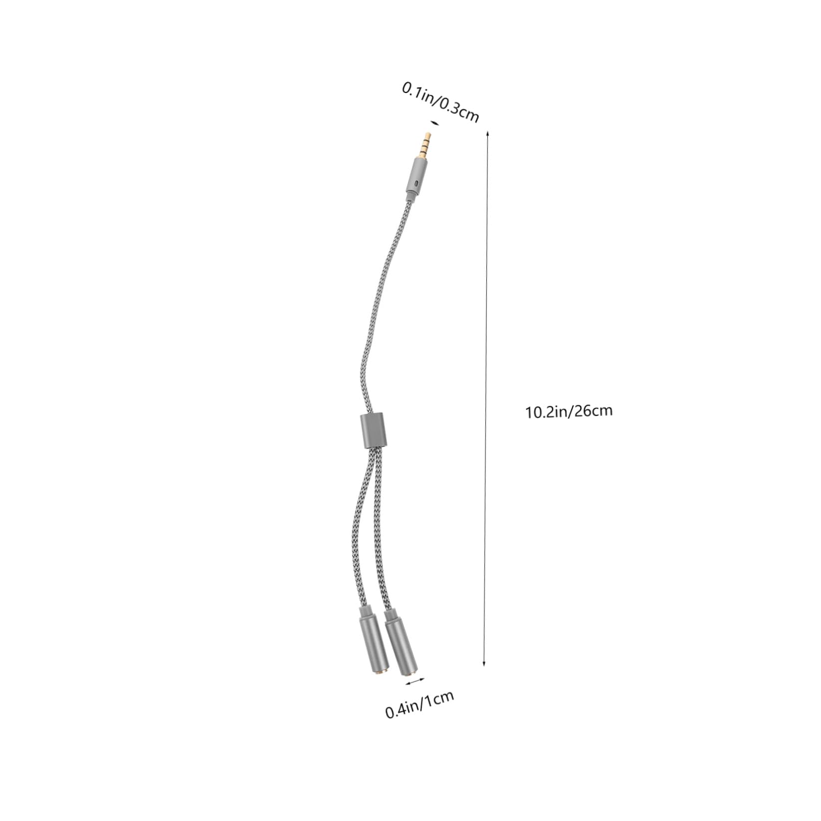 Operitacx Cable Adaptador para Auriculares Y Micrófono 12 Unidades Divisor De Auriculares Cable Auxiliar De Extensión De 35 Mm Divisor De Micrófono para De Audio