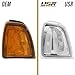 USR 01-06 Ranger Pickup Corner Light – CLEAR Corner Lamps (Left + Right) Pair - Compatible with 2001-2006 Ford Ranger Pick Up Truck All Models (CLEAR CORNER LAMPS – True Plug & Play)