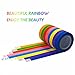UMETDO 8PCS Colored Masking Tape - Painters Tape, Rainbow Colors Rolls, Kids Art Supplies, Great for Crafts, Labeling, DIY Decorative, 1/2 Inch Masking Tape- Tiny Size