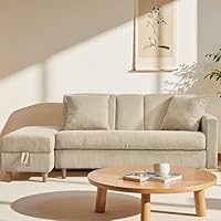 Amazon｜ソファ ソファーベッド 3人掛け カウチソファ オットマン付き