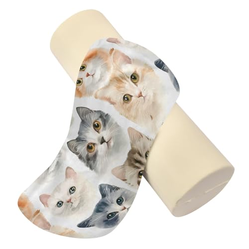 Almohada cilindro de espuma viscoelástica 17 pulg miniatura 2