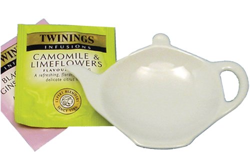 Porcelain Ceramic Tea Bag Rest Spoon Holder Teabag Tidy Tray Tableware Gift