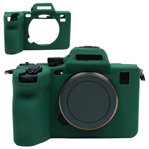 Étui Sony A7R5 silicone vert pour éviter rayures et chocs