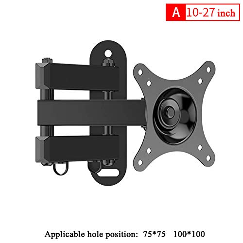 ZKORN Soporte Universal para Monitor de Pared, Soporte de TV Giratorio Universal retráctil, Rotación 180º, Adecuado para 10-32 Pulgadas