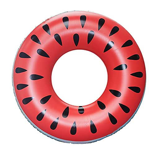 Kids Swim Rings, Watermelon Inflatable Swimming Float Tube, Rubber Swim Rings for Boys Girls, Water Fun Beach Pool Floats for Summer Party, for Children Outdoor Swimming Sports - 80cm