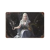 Daenerys Targaryen Iron Throne Fantasy _18 Poster Decorative Painting Canvas Wall Art Living Room Posters Bedroom Painting,Canvas Art Poster And Wall Art Picture Print Modern Family Bedroom Decor Post