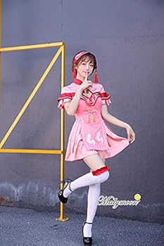 マリームーン ピンクチャイナドレス コスプレ衣装 Amazon.co.jp: [Malymoon] ハロウィン コスプレ チャイナ ピンク