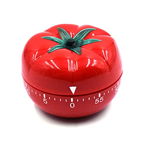 Kitchen Craft Mechanical Wind Up 60 Minutes Timer 360 Degree Rotating Tomato Shape Kitchen Cooking Timer #TOP13