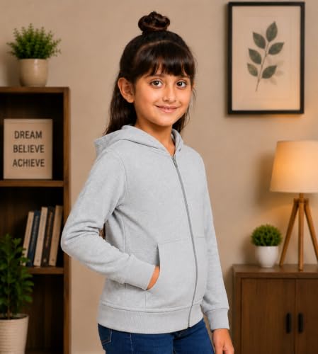 Image of ADBUCKS Girl's Cotton Hooded Sweatshirt