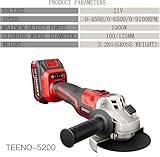 Zoom IMG-1 smerigliatrice angolare senza fili teeno Zoom IMG-1 smerigliatrice angolare senza fili teeno