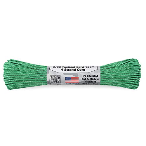 ATWOOD ROPE MFG. AgEbhE[v 275Lbs ^NeBJR[h/pR[h 3/32X100tB[g MADE IN USA(GREEN) y|Xg [ 䂤pPbg֑ΉzpR[h 4mm 3mm 2mm \[v