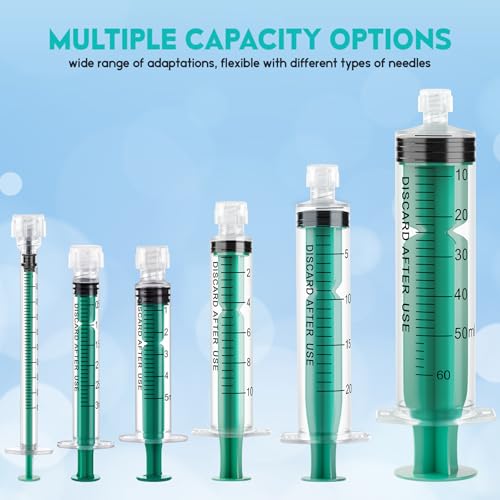 Image of 3ml Syringe Without Needle Luer Lock Syringes with Cap, Sterile, 20 Pack