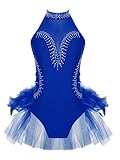 Photo Gallery linjinx costume pattinaggio artistico bambina abito brillante danza balletto body ginnastica costume con tutù balletto dettagli piume travestimento ballerina blu reale 7-8 anni Photo Gallery linjinx costume pattinaggio artistico bambina abito brillante danza balletto body ginnastica costume con tutù balletto dettagli piume travestimento ballerina blu reale 7-8 anni