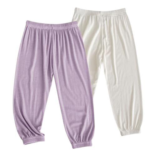 Pantalon léger bloomers bébé en coton lot de 2 pantalon élastique enfant