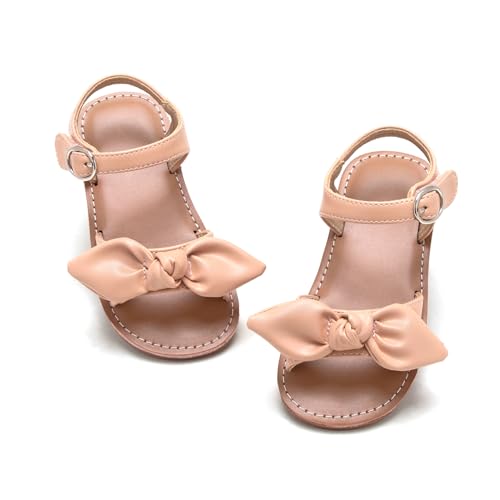 Image of ESTINE Toddler /Little Kid Girls Bow Open Toe Flat Evening Dress Sandals