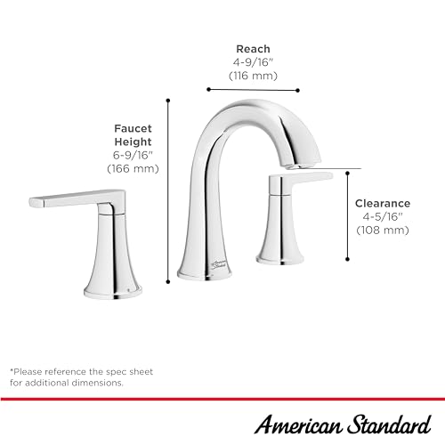 American Standard 7429801.243, Becklow 8-Inch Widespread Bathroom Faucet, Matte Black thumbnail 3