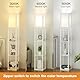 Omdekor LED Floor Lamp aus Holz, Wohnzimmer Stehlampe mit E27 Fassung, Stehleuchte mit Regal 3 Farbtemperaturen 3000-5000K, Vintage Stehlampen für Wohnzimmer Schlafzimmer Arbeitszimmer Büro