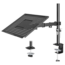 ✅ FULL-MOTION ADJUSTABILITY - This laptop arm offers complete motion flexibility with 90° tilt, 180° swivel, and 360° rotation, allowing you to find the perfect viewing angle for maximum comfort. Whether you're working long hours, designing, programm...