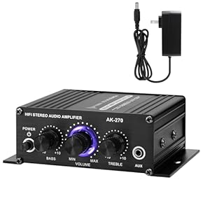 HiFi超高音質❣家庭用アンプとしてはもちろん車載用にも大活躍♪❤パワーアンプ Amazon.co.jp: パワーアンプ - オーディオ: 家電＆カメラ