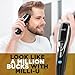 Milli-U Men's Waterproof Cordless Beard and Body Hair Trimmer, Self-Sharpening Steel Blades, 13 Multigroom Attachments, 1 Year Risk Free Guarantee