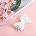 400 Pcs White Pearl Double Heads 2mm Flower Stamens Artificial Pearlized Floral Pollens Stamen Handmade Artificial Pistil for Flower Making Supplies Crafts Christmas Wedding Scrapbook Decoration