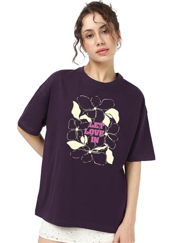 T-shirt surdimensionné en coton femme Bewakoof contre l'inconfort des vêtements serrés