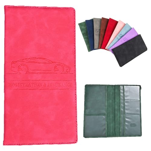 Emboadlie Car Registration Holder, Car Registration & Insurance Card Holder, Vehicle Registration Holder With Great Size and Something That’s Always Worth Having in The Car (U)
