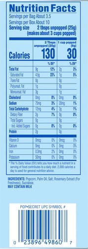 Image of Pop Secret Popcorn, Kettle Corn, 3.2 Ounce Microwave Bags, 3 Count Box
