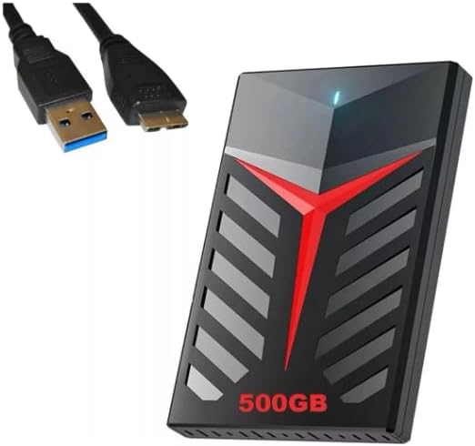HD Externo Portátil 500GB USB 3.0 Alta Velocidade Compatível PC, ...