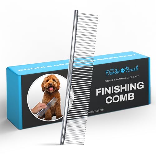 Les peignes pour chiens Doodle Brush - Peigne en métal pour chiens, Golden Doodle, Démêlant apaisant peignes Poodle de toilettage, Labradoodle, Cockapoo et...