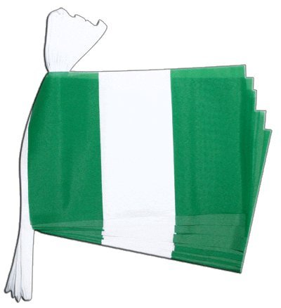 Guirlande Nigeria de 5,9 m idéale pour soirée foot et grand événement culturel