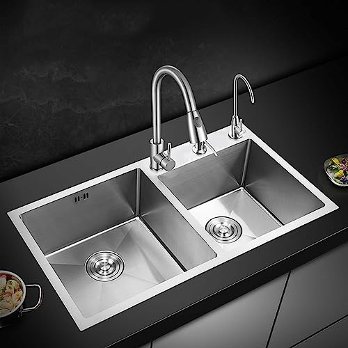 Évier de cuisine en acier inoxydable double bac pour simplifier la préparation de vos repas