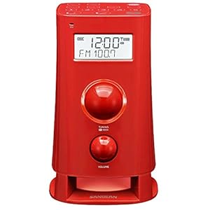 Sangean K-200 R Alarmradio (FM/MW tuner, LCD) rood