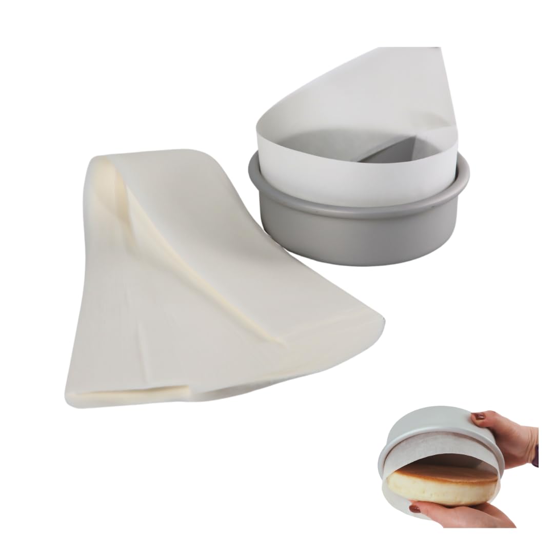 3 X 22 Inches Cake Pan Liner Strips Parchment Paper Baking 100 Sheets | Worthy Liners Non-Stick Precut Baking Parchment, Perfect for Cake Pan, Springform Pans