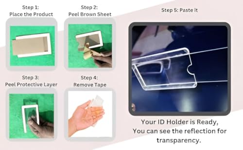 Image of AutokraftZ Card Holder for Car Windshield with Baby Sitting on a Board Sticker| Transparent Cover | Easy Insert & Remove Sticker | Durable Anti-Slip Design for All 4-Wheelers
