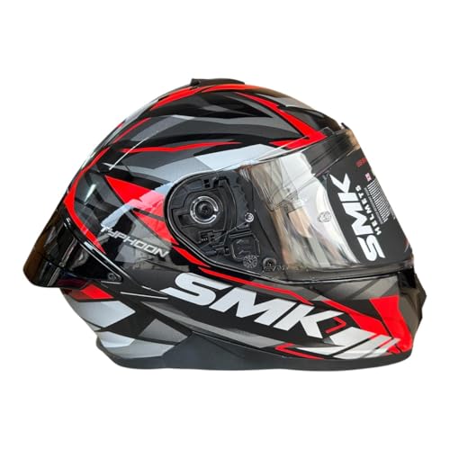 Image of SMK Typhoon Rival Full Face Dual Visor Helmet, Dual Spoiler, ISI DOT ECE 22.06 Certified