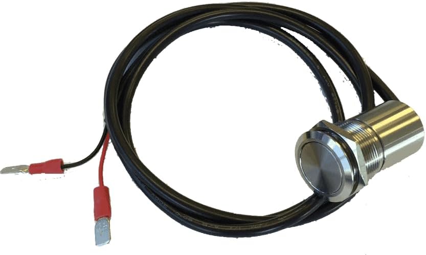 Lowrance AUTO-STBY Button Metal with threaded body and nut for mounting