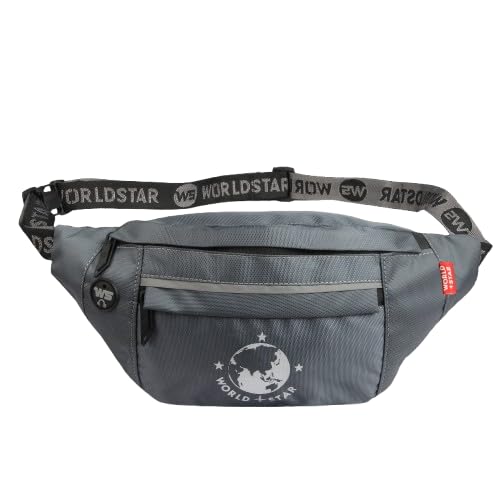 Waist Bag for Men & Women | Fanny Pack for Men | Trendy Mobile Waist Pouch Pocket Bag for Girls and Boys | Waterproof Hip and Side Bags for Outdoor Hiking Travel (Dark Grey)