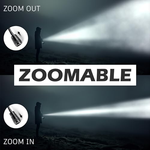 Favorlite LED Work Light, 500 Lumen Gooseneck Magnetic Light, Zoomable Flexible Led Flashlight, Waterproof Job Site Light for Work Bench, Auto-Repairing, Inspection, Emergency