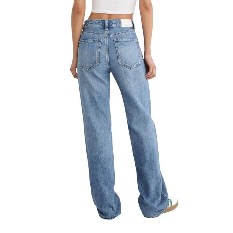 BlueMoment Women's Jeans Vintage High-Waisted Loose Jeans Casual Comfort Women's Denim Basic Pants Lady Streetwear2