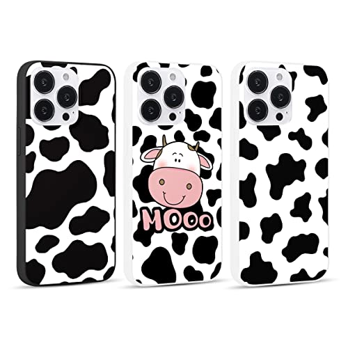 Yoedge 3 Pack Phone Case Compatible with Oppo Realme C35 (4G) 6,6", Shockproof Soft TPU Silicone Phone Case with Pattern, Bumper Protector Matte Cover, Cows