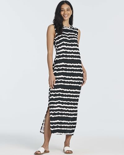 Image of Real Essentials 3 Pack: Women's Maxi Tank Dress | Sleeveless Casual Long Lounge Dress (Plus