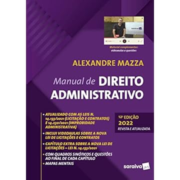 Capa do livro Manual de Direito Administrativo - 12ª edição 2022