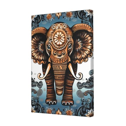 Toile éléphant pour habiller un mur vide de bureau ou chambre