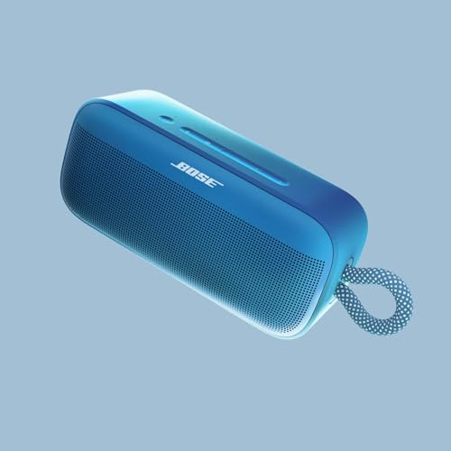 Image of Bose SoundLink Plus Portable Bluetooth Speaker, Wireless Outdoor Speaker, Up to 20 Hours Battery Life, Waterproof and Dustproof, Blue Dusk